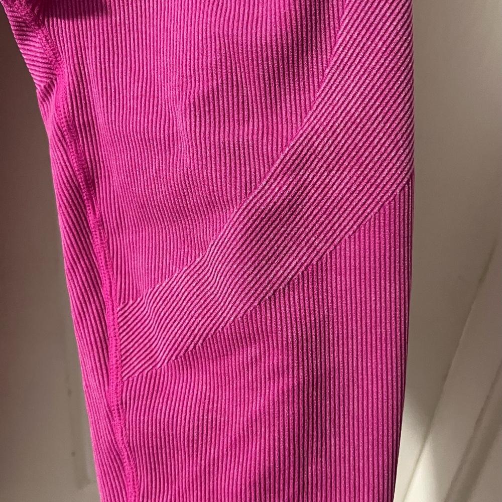 Joy Lab Pink Ribbed Leggings - Picture 2 of 4